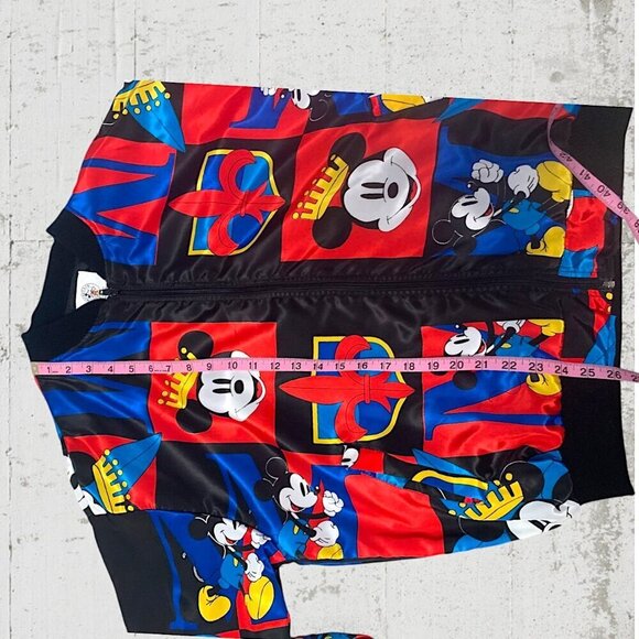 Walt Disney Mickey Mouse Bomber Jacket Vintage 90’s Large - Picture 12 of 13